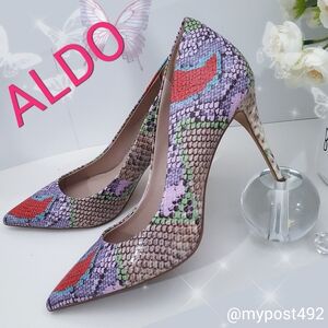 ALDO Cassedy🌺Multicolor Snakeskin Pattern High Heels Pump